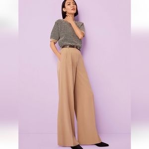 Pleated Wide Leg Pants